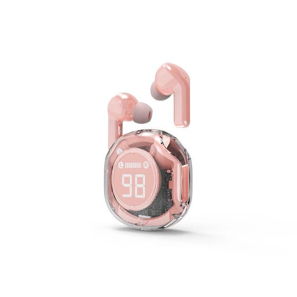 Gembird TWST-01-PK TWS In-Ear Transparent Pink Bluetooth