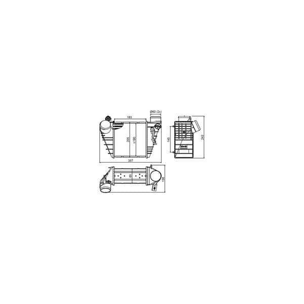 NRF - 30847 - Radiador do ar de sobrealimentação - 8718042013576
