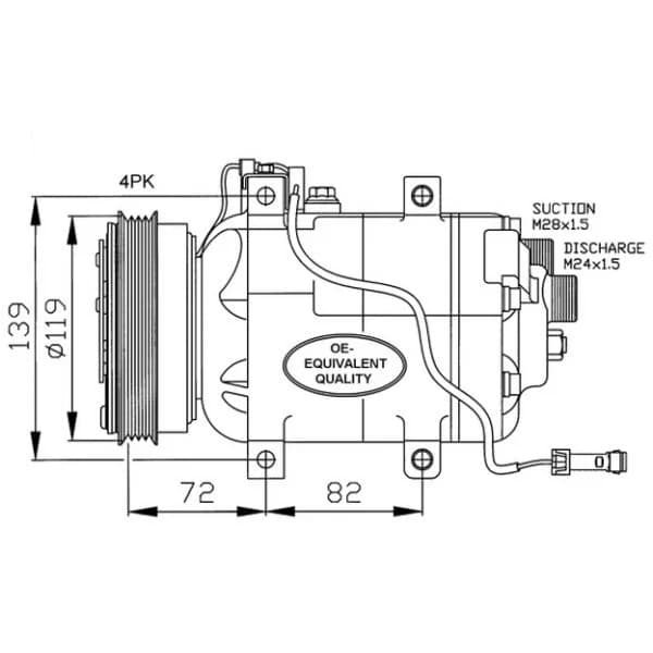 NRF - 32030 - Compressor, ar condicionado - 8718042015020