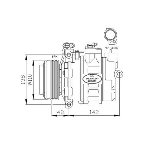 NRF - 32116 - Compressor, ar condicionado - 8718042015716