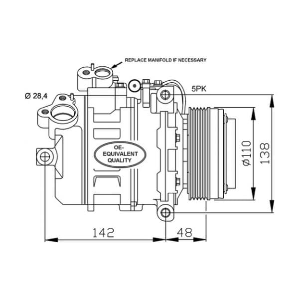 NRF - 32123 - Compressor, ar condicionado - 8718042015761