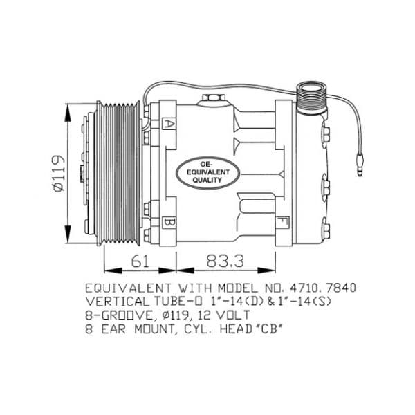 NRF - 32132 - Compressor, ar condicionado - 8718042015839