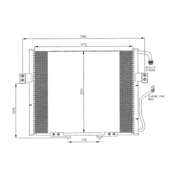 NRF - 35399 - Condensador, ar condicionado - 8718042022875