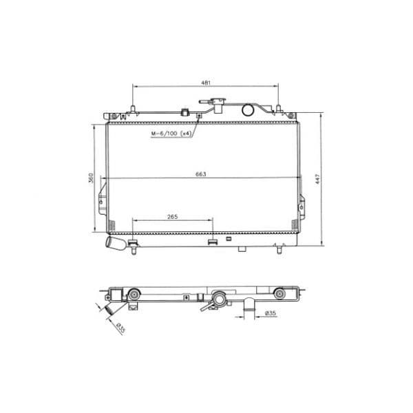 NRF - 53364 - Radiador, arrefecimento do motor - 8718042036292