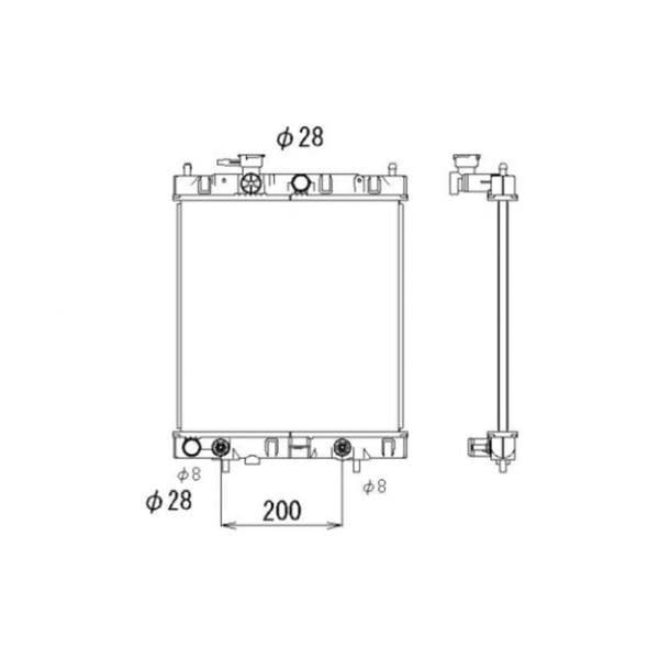 NRF - 53510 - Radiador, arrefecimento do motor - 8718042037459