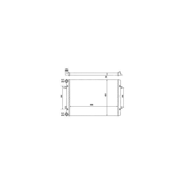 NRF - 53022 - Radiador, arrefecimento do motor - 8718042100146