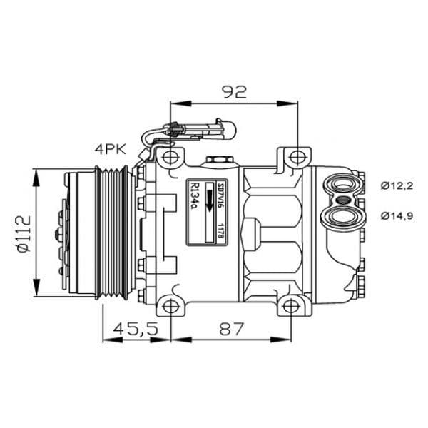 NRF - 32701 - Compressor, ar condicionado - 8718042111524