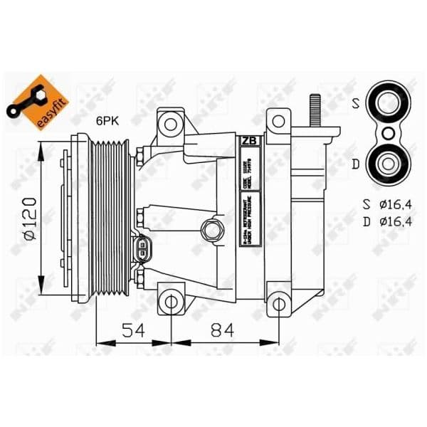 NRF Compressor, Ar Condicionado - 32220G
