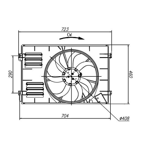 Nrf Ventilador, Refrigeração do Motor - 47925