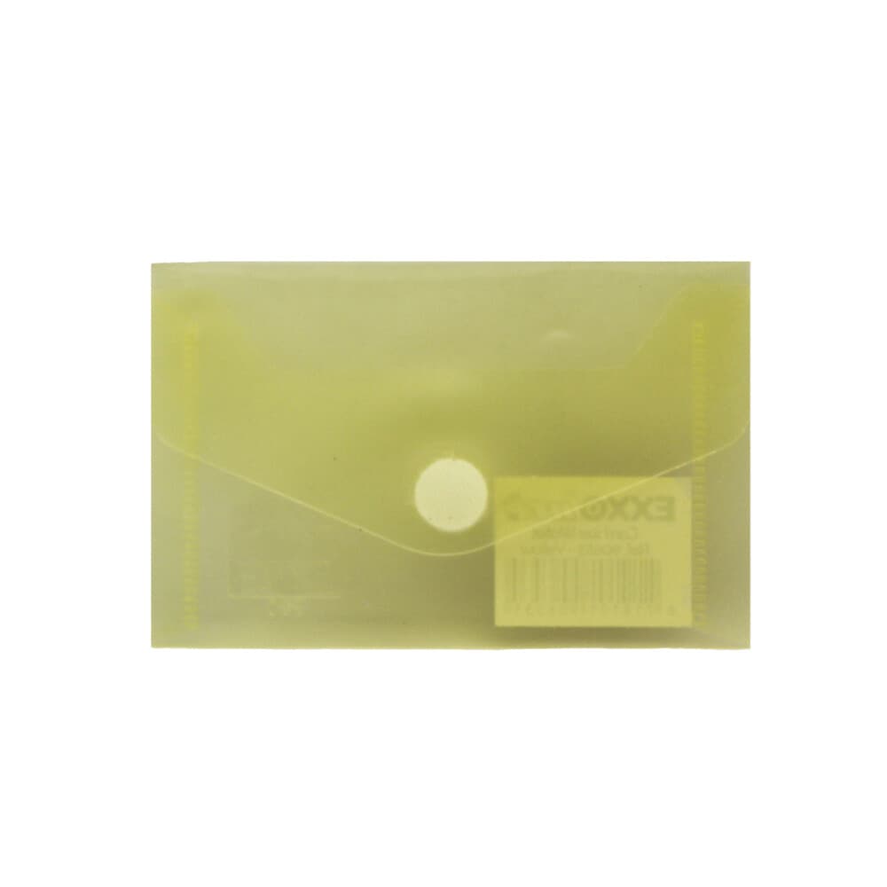 Bolsa Envelope 105x65mm Fecho Velcro Pl stico Amarelo