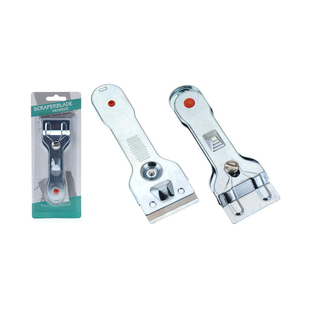 RASPADOR PARA VITROCERAMICAS EM METAL CROMADO 14CM