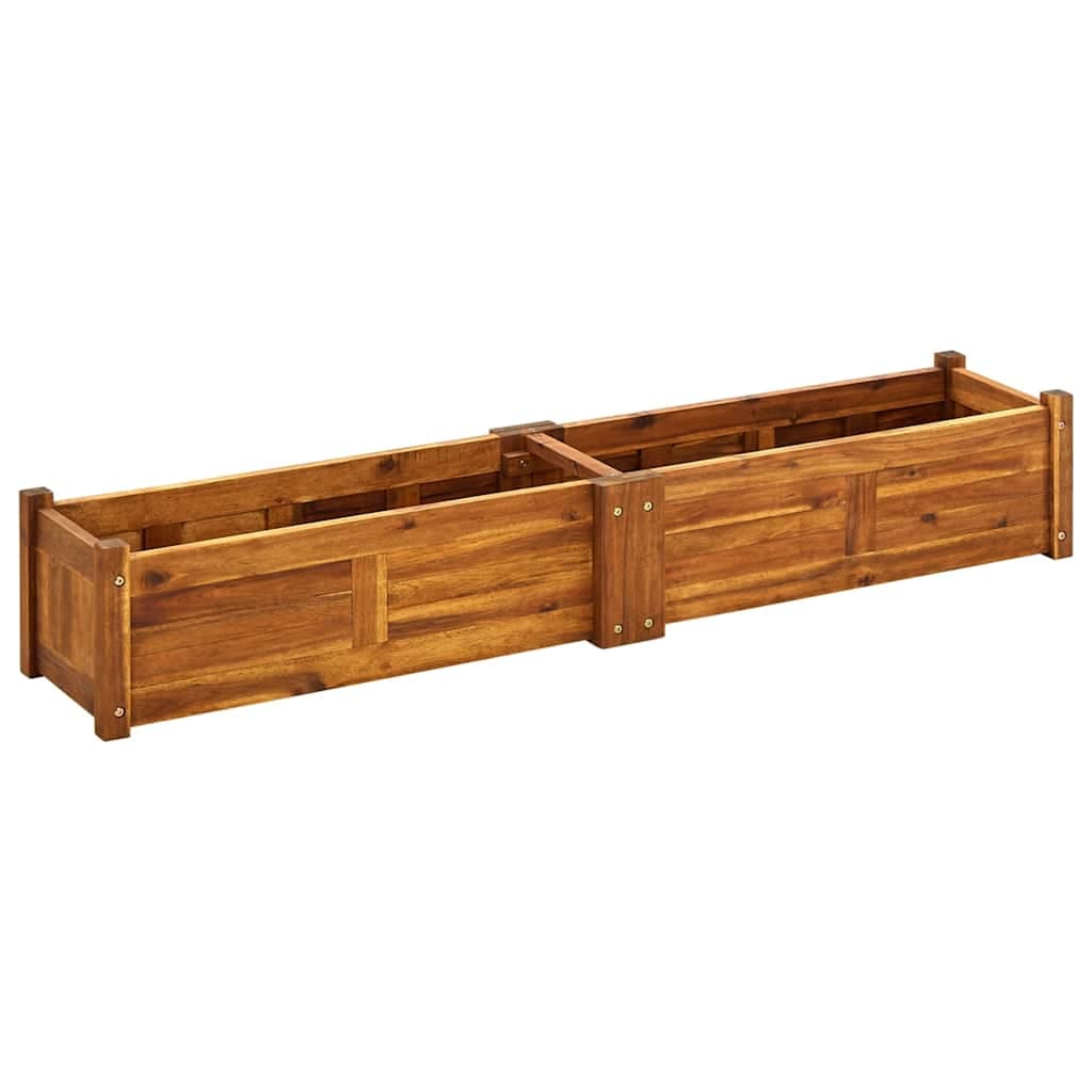 vidaXL Canteiro elevado de jardim 150x30x25 cm madeira de acácia