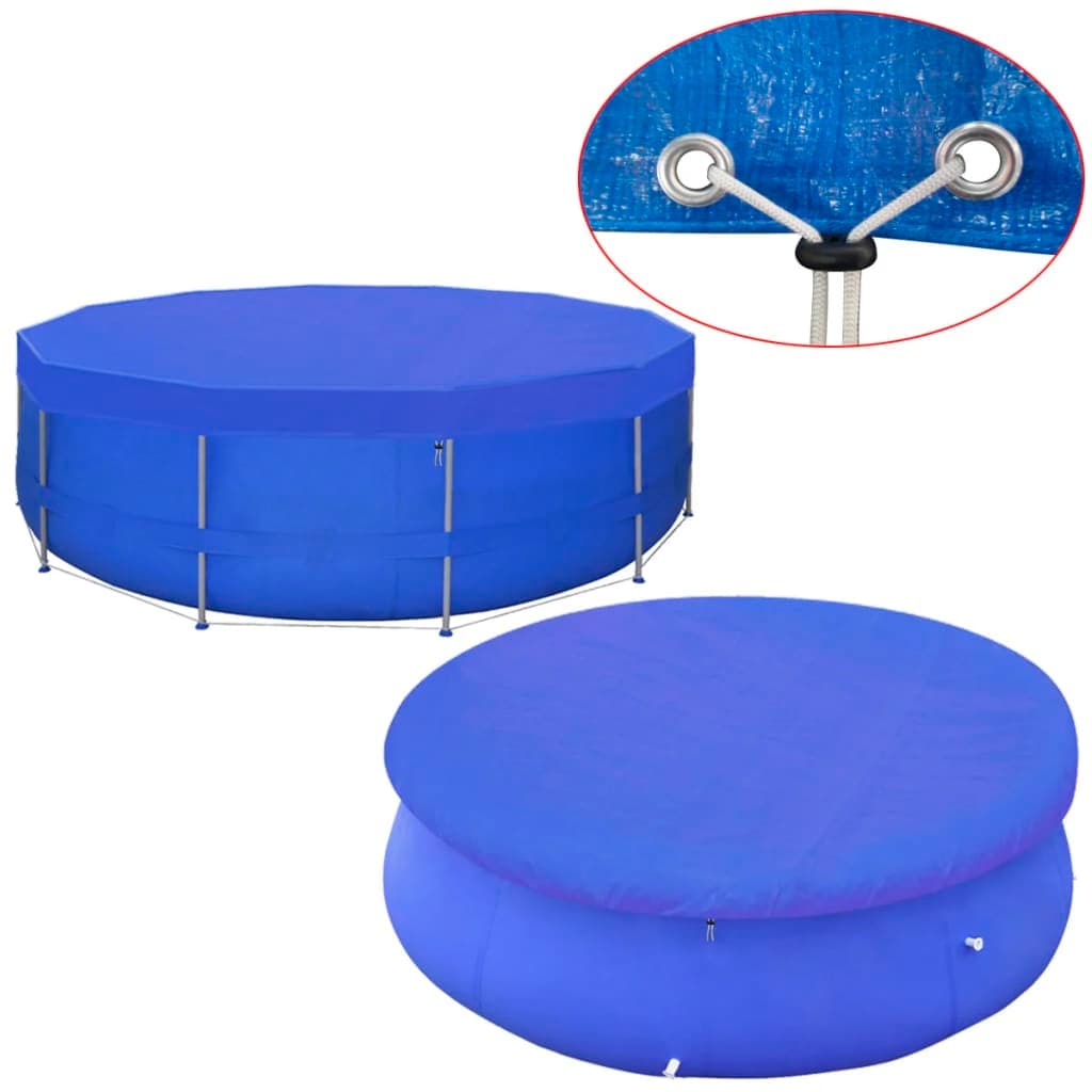 vidaXL Cobertura PE redonda para piscina 460 cm 90 g/m²