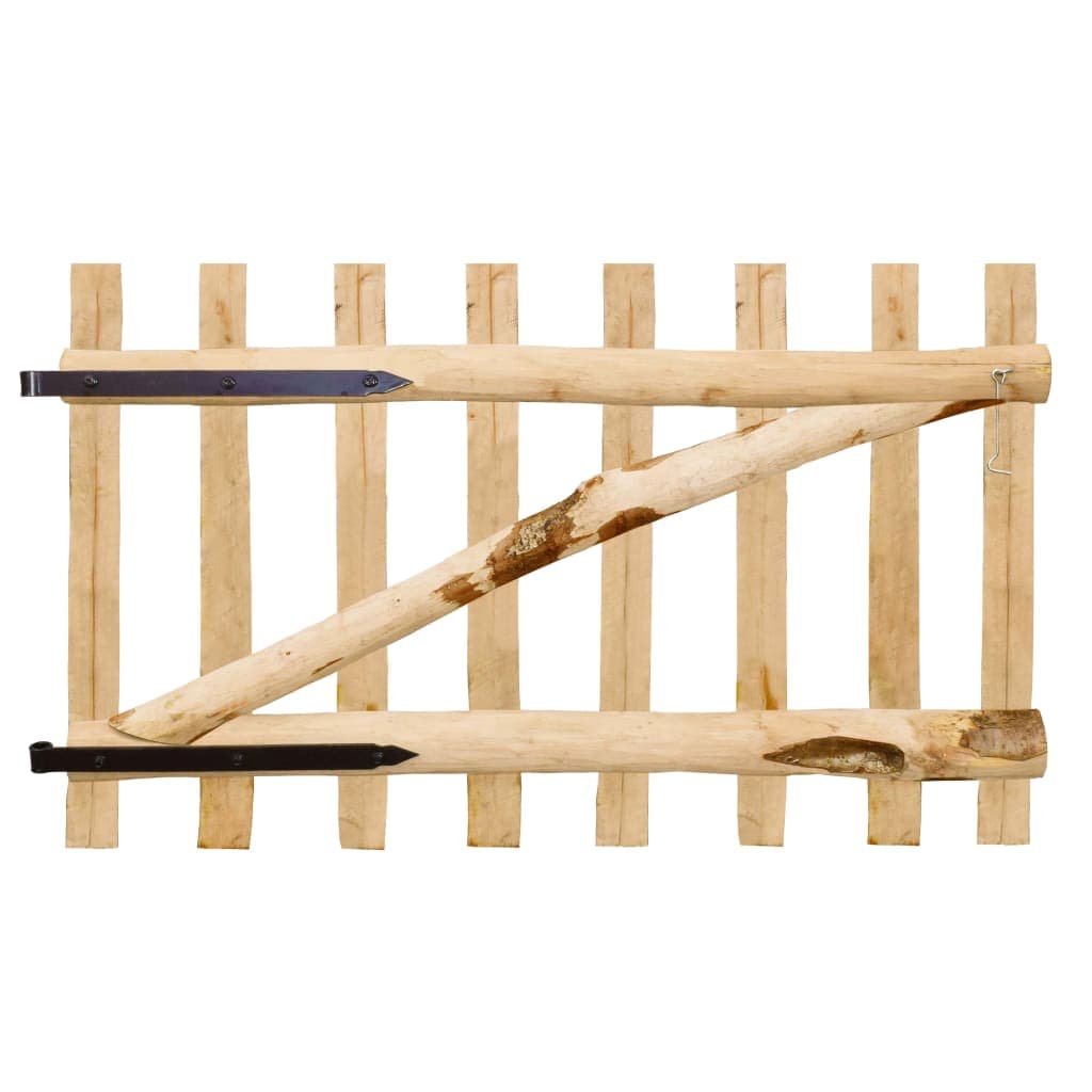 vidaXL Portão para cerca 1 pc 100x60 cm madeira de aveleira