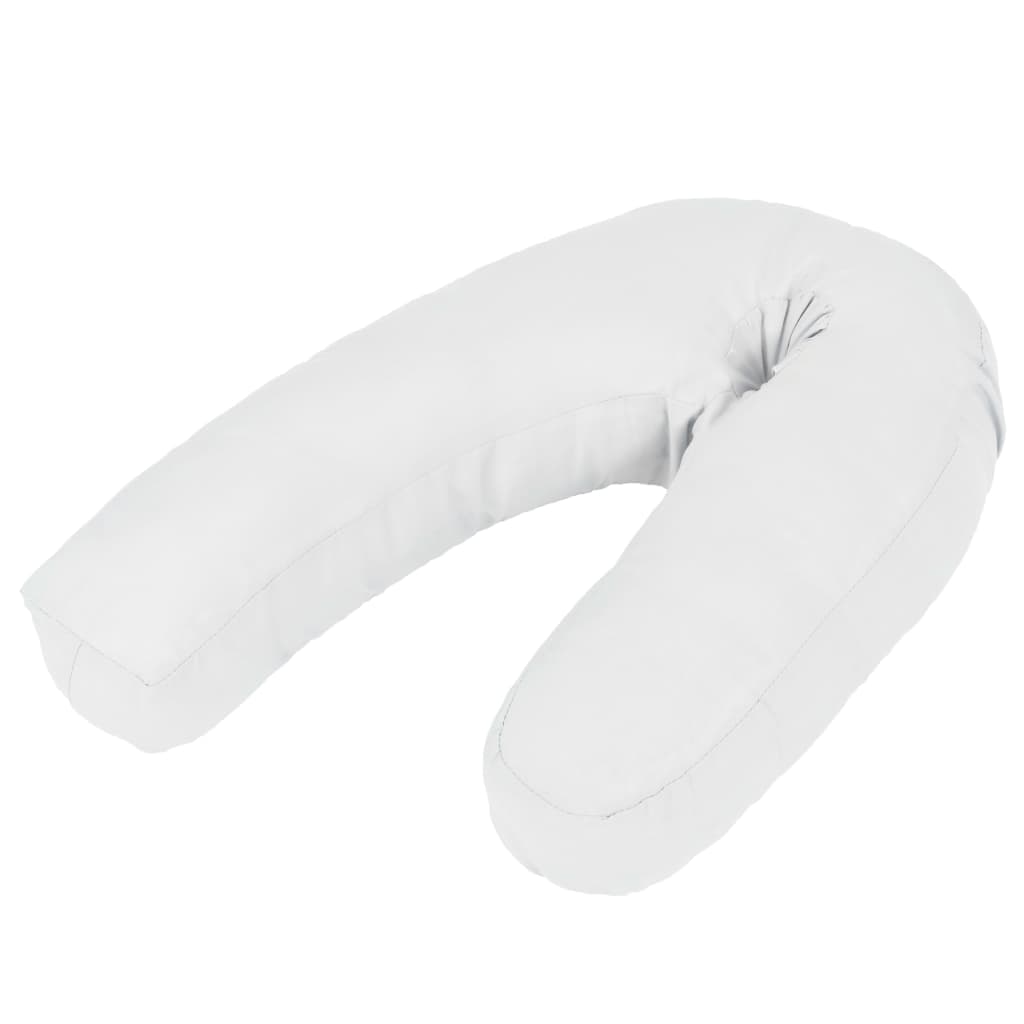 Almofada de Gravidez em Forma de J 54x43 cm Branco - 13297