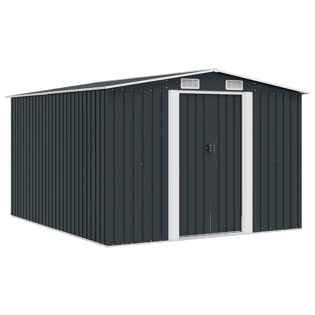 Abrigo de jardim 257x298x178 metal antracite - 143342