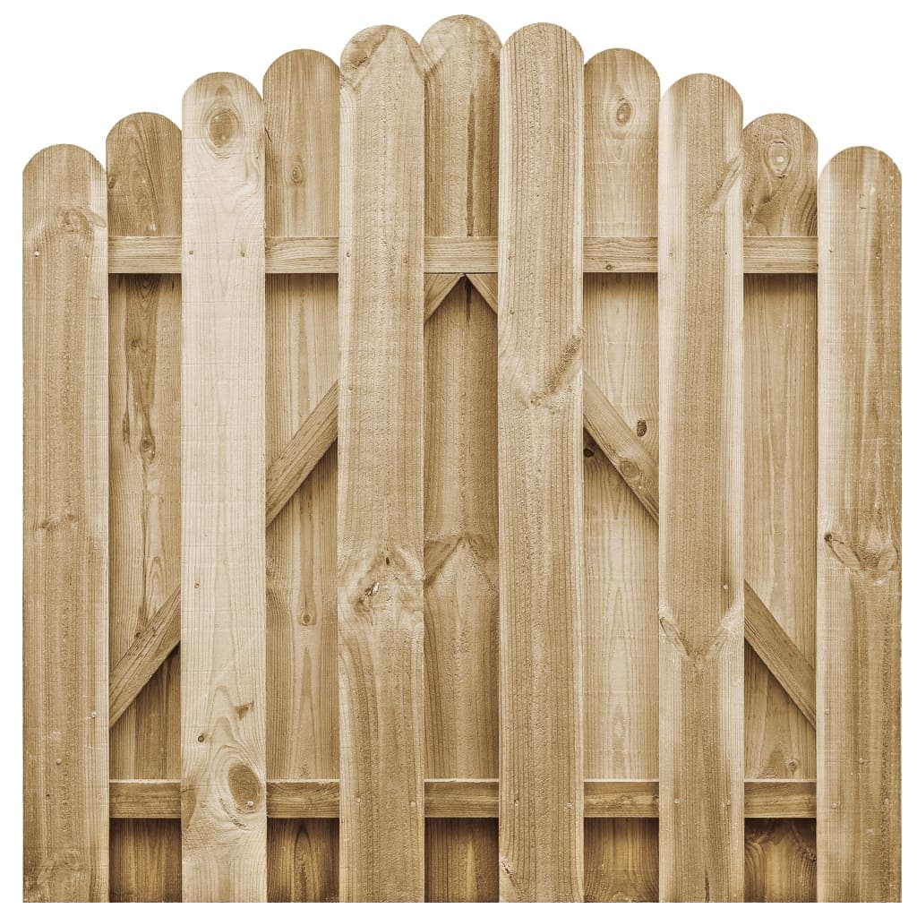 vidaXL Portão de jardim 100x100 cm pinho impregnado