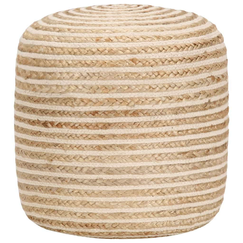 vidaXL Pufe artesanal 40x45 cm juta