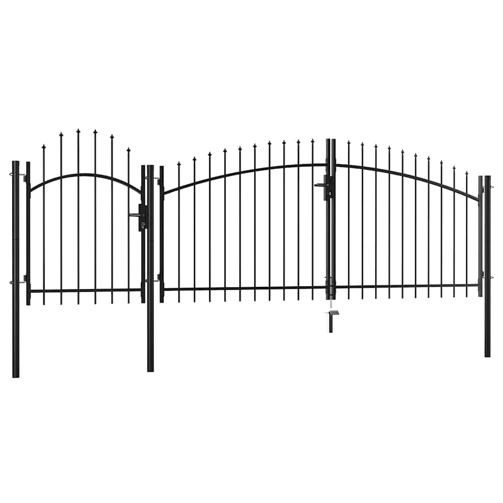 Portão de Jardim 2x4 M Aço Preto - 144364