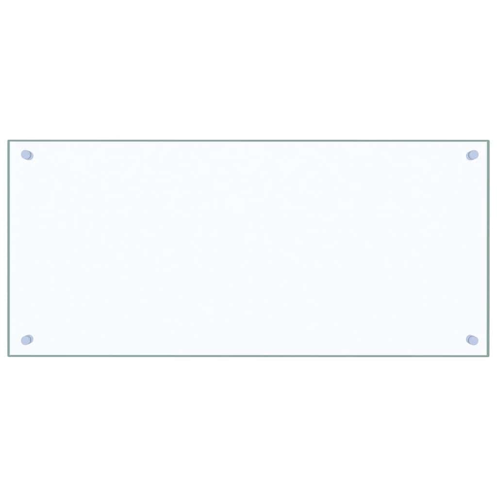 vidaXL Painel anti-salpicos cozinha 90x40 cm vidro temp. transparente