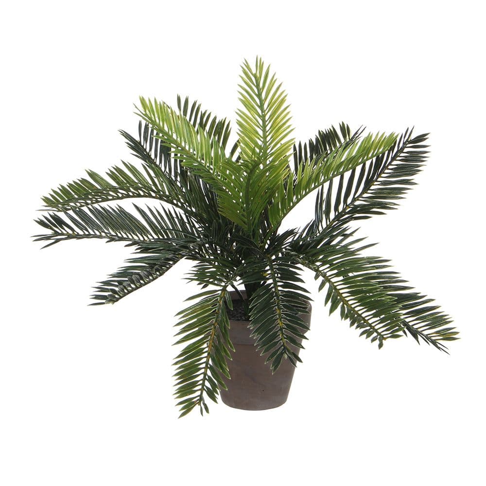 Mica Decorations Palmeira (sagu-de-jardim) Pvc com Vaso Cinzento 33X11.5Cm - 83355
