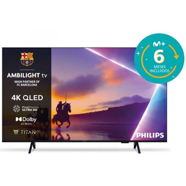TV Philips 55" 55PUS8400 QLED Smart TV 4K HDR