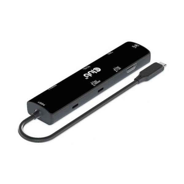 Club 3D CSV-1599 Hub USB4 6-em-1 HDMI 8K 2xUSB 2xUSB-C RJ45 100W Black