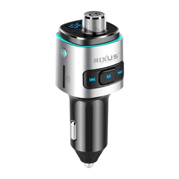 Rixus Transmissor FM/Carregador QC 3.0 Fast Charge