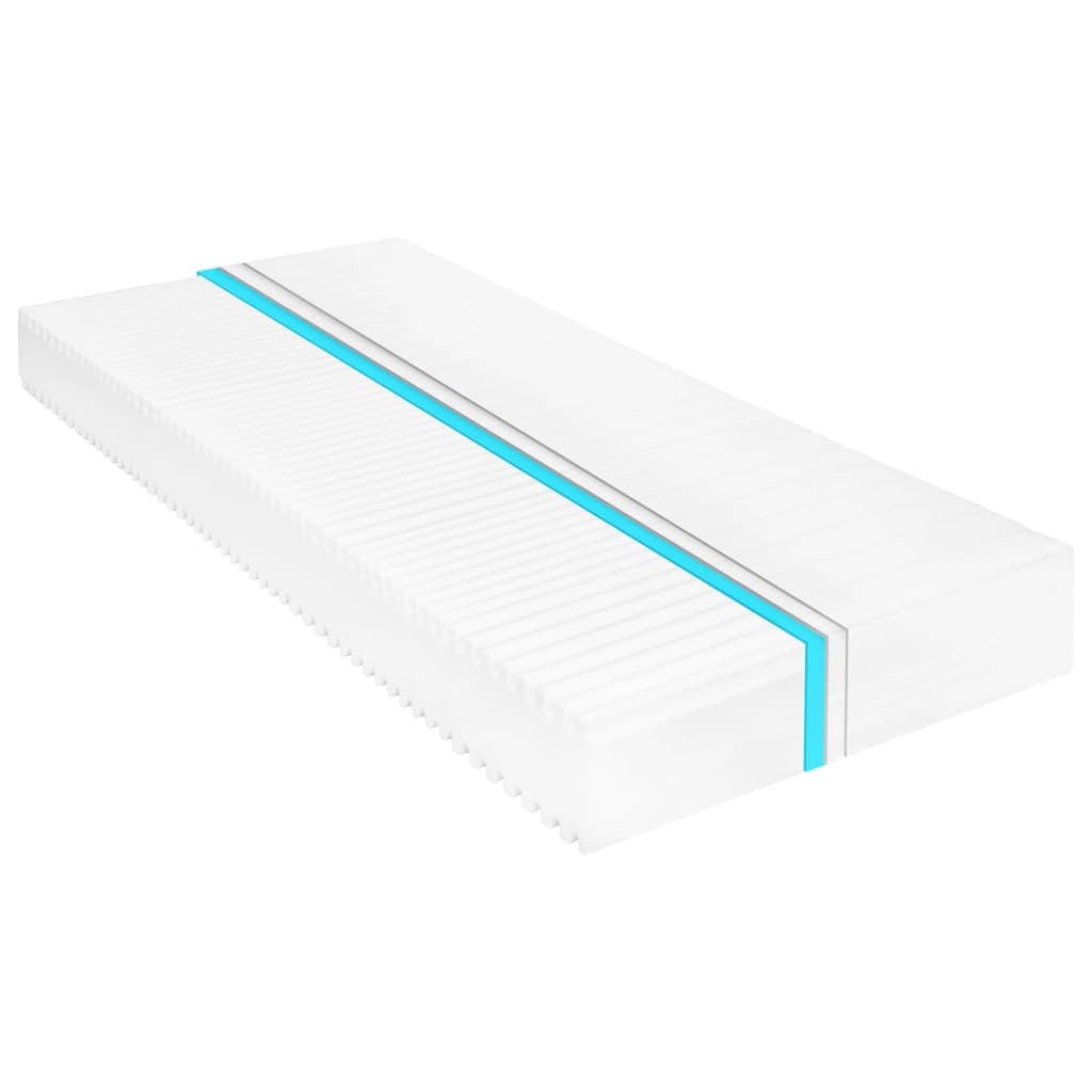 vidaXL Colchão 140x200 cm 7 zonas espuma PU 16 cm H2 H3