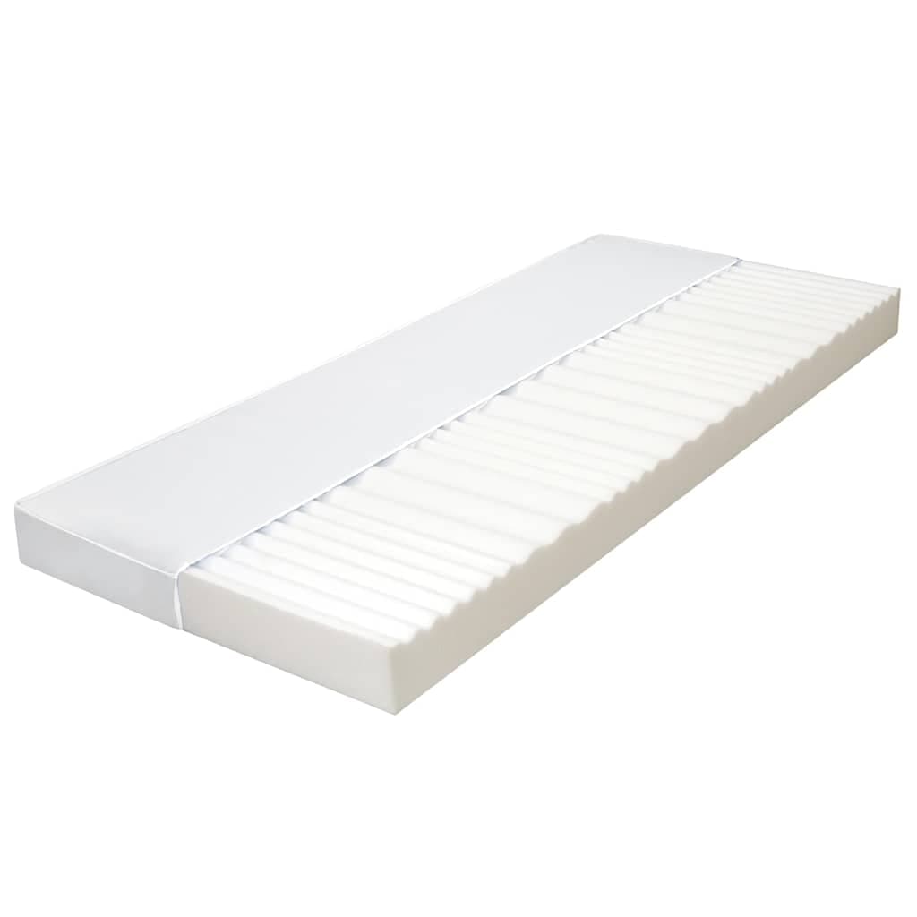 vidaXL Colchão 90x200 cm 7 zonas espuma PU 10 cm H2 H3