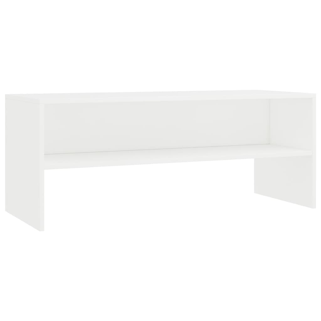 vidaXL Móvel de TV 100x40x40 cm derivados de madeira branco