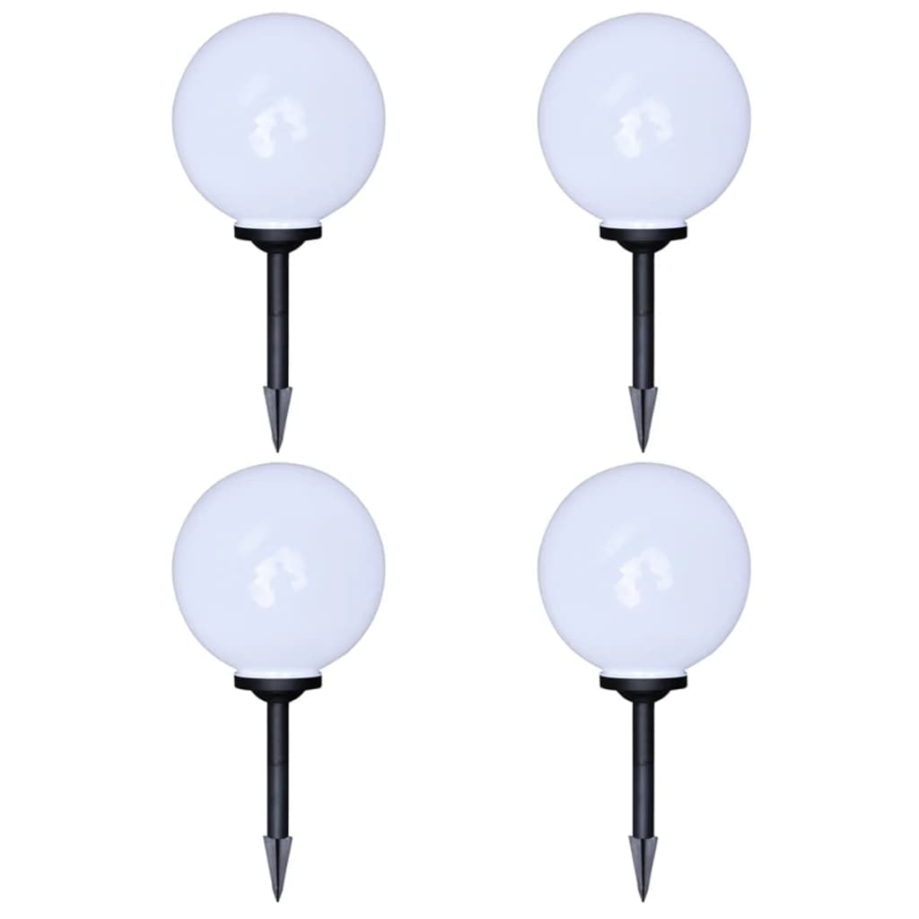 vidaXL Candeeiros de exterior 4 pcs LED 30 cm com estacas de enterrar