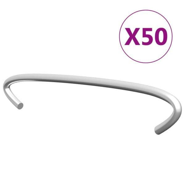 Ganchos para Gabiões 50 Pcs Aço Galvanizado 10 cm
