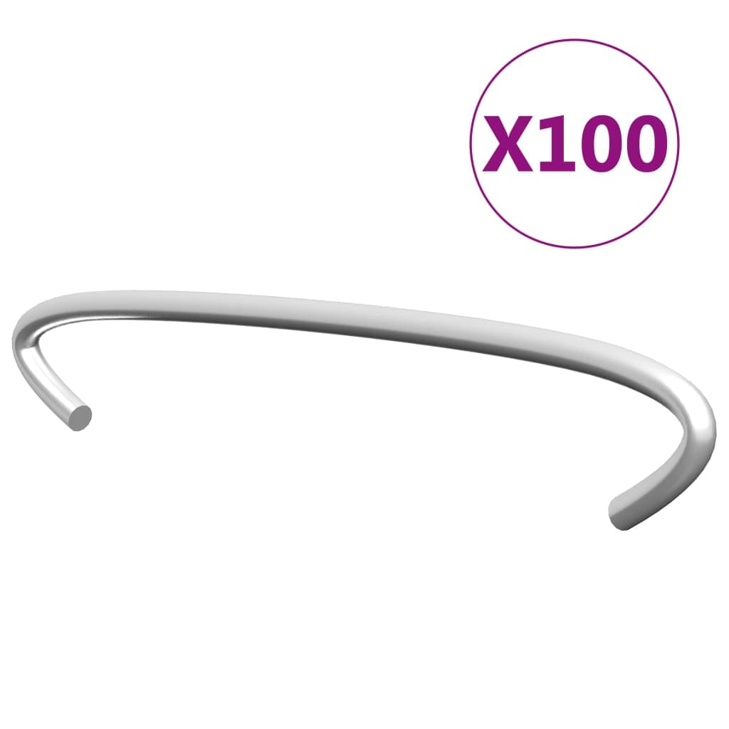 Ganchos para Gabiões 100 Pcs Aço Galvanizado 10 cm