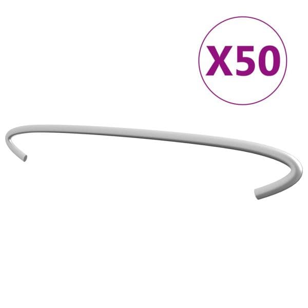 Ganchos para Gabiões 50 Pcs Aço Galvanizado 30 cm