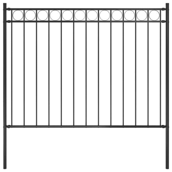 Cerca de Jardim 1,7x1 M Aço Preto - 146313