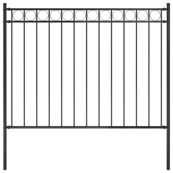 Cerca de Jardim 1,7x1,2 M Aço Preto - 146314