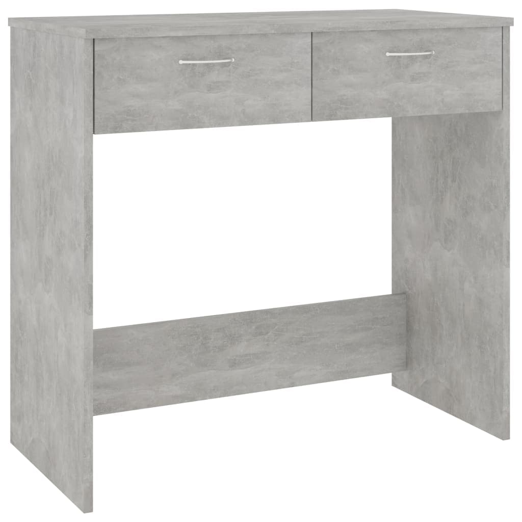 vidaXL Secretária 80x40x75 cm derivados de madeira cinzento cimento