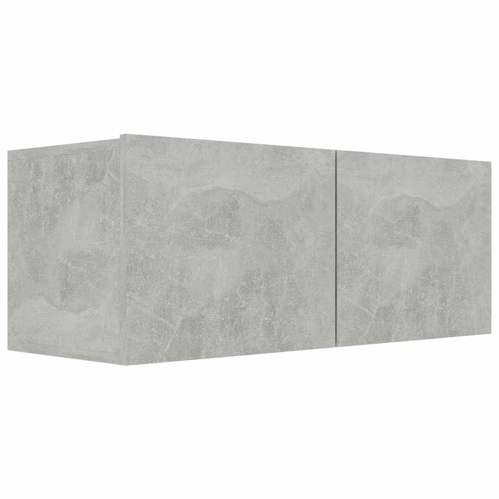 vidaXL Móvel de TV 80x30x30 cm derivados de madeira cinzento cimento