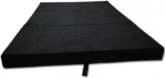 Colchão de campismo dobrável 120x200x10 cm preto