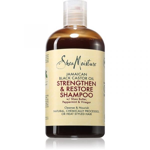 Shea Moisture Jamaican Black Castor Oil Shampoo Cabelo Pintado e Danificado 384ml