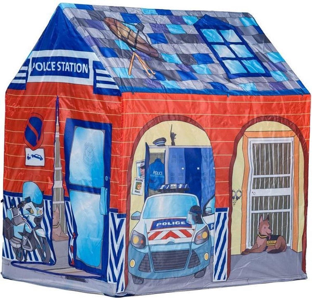 Tenda infantil temática esquadra de polícia 95x72x102 cm