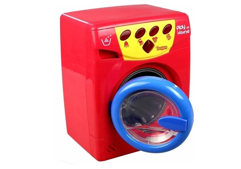 Máquina de lavar brinquedo com luz e som