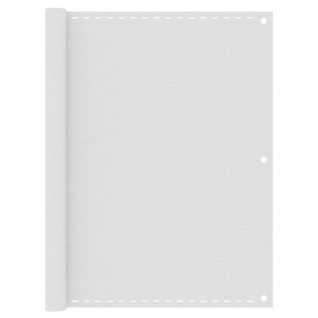 vidaXL Tela de varanda 120x300 cm PEAD branco