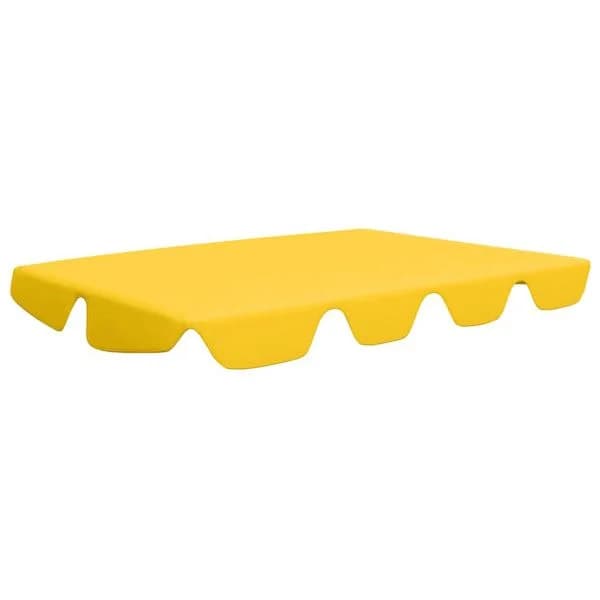 vidaXL Toldo Suplente Baloiço Jardim 188/168x145/110 cm Amarelo - 3938693120