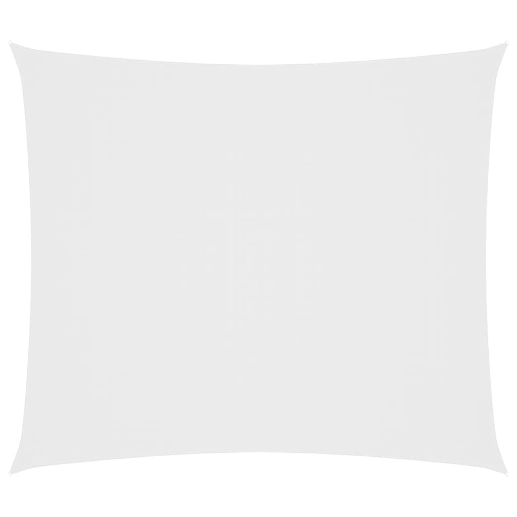 vidaXL Para-sol Estilo Vela Tecido Oxford Retangular 2x2,5 M Branco - 2672235839