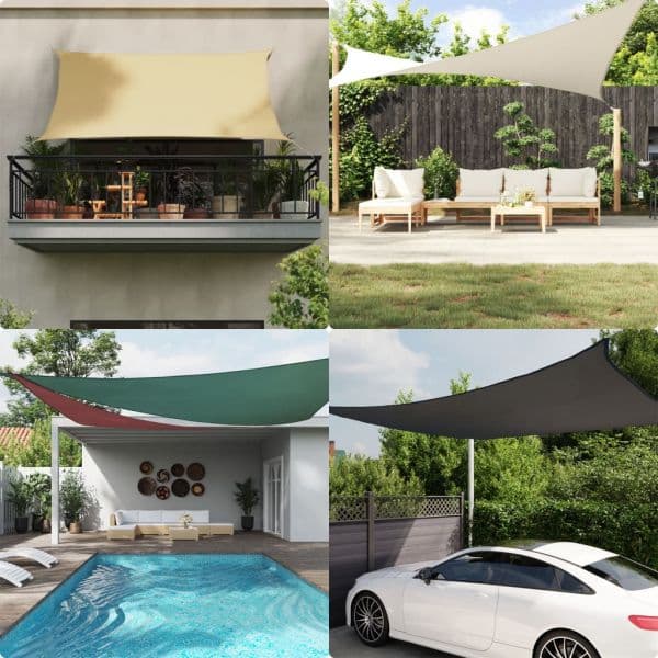 vidaXL Para-sol Tecido Oxford Retangular 2,5x3,5 M Branco - 3288380019