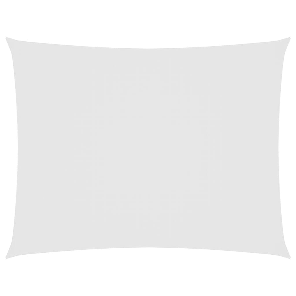 vidaXL Para-sol estilo vela tecido oxford retangular 5x6 m branco