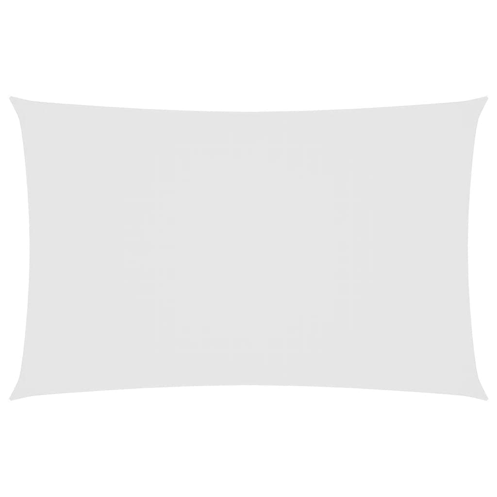 vidaXL Para-sol estilo vela tecido oxford retangular 6x8 m branco