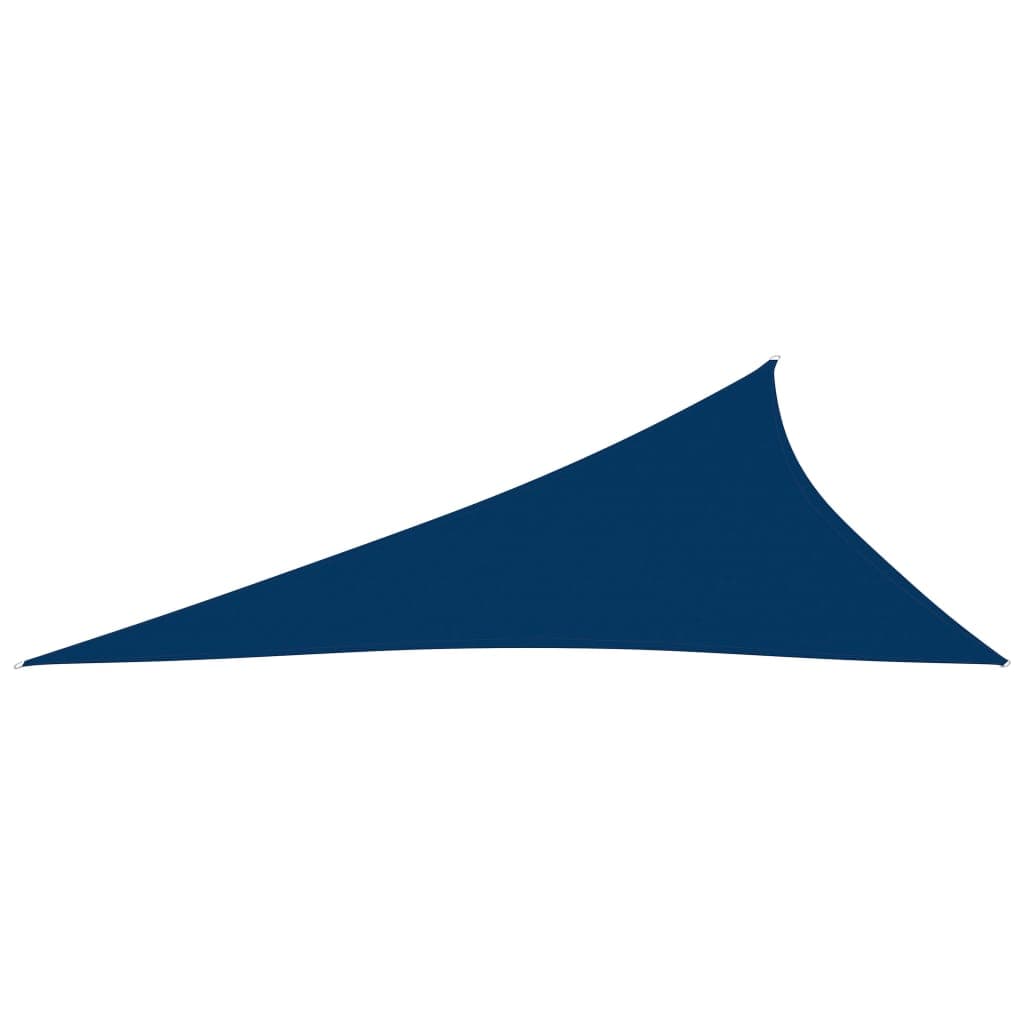 vidaXL Para-sol Estilo Vela Tecido Oxford Triangular 4x5x6,4 M Azul - 3482594500